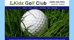 Desktop Screenshot of kidzgolfclub.com